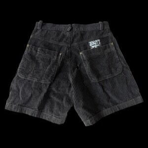 Vintage 80's Jimmy'z‎ Corduroy Shorts Holes Surfer Skater Y2K Mens 29W Black